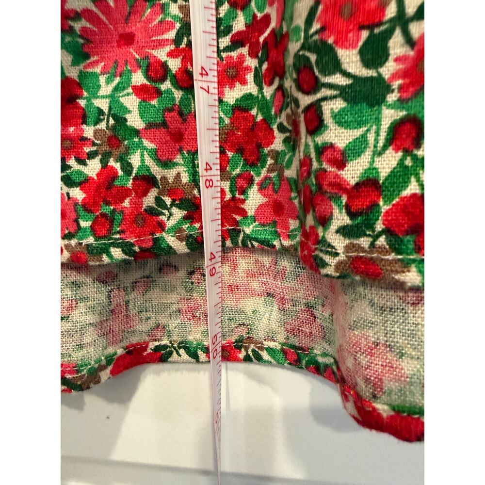 Christopher & Banks Floral Button Front Maxi Dress Size 14 Linen Blend Y2K NWT - Picture 9 of 9